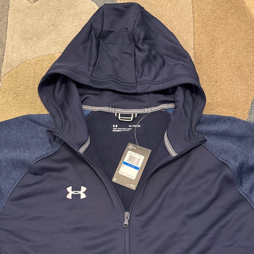 Under Armour Dark Blue Zip-Up Jacket extra large